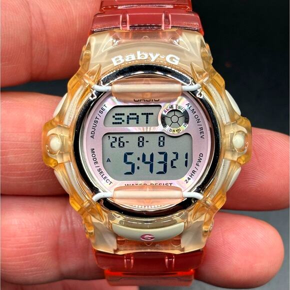 Casio Baby-G BG169R-4 Pink Clear Digital Shock Resistant 200M Women’s Watch main image 14